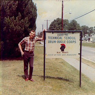 Rick at the SQ sign